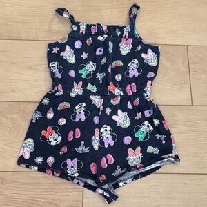 Disney Gray and Pink Cartoon Romper